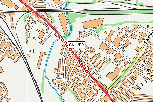 CA1 2PR map - OS VectorMap District (Ordnance Survey)