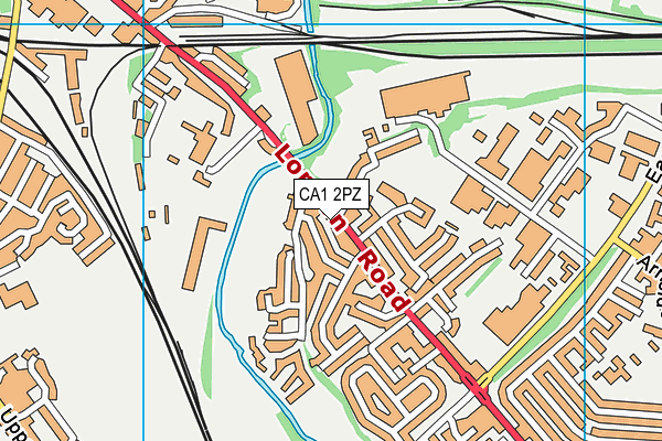 CA1 2PZ map - OS VectorMap District (Ordnance Survey)