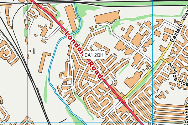CA1 2QH map - OS VectorMap District (Ordnance Survey)