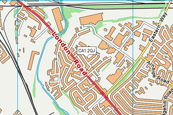 CA1 2QJ map - OS VectorMap District (Ordnance Survey)