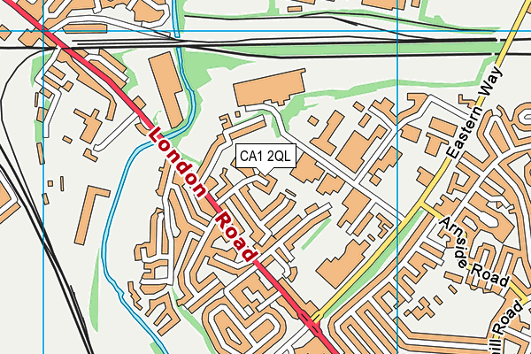 CA1 2QL map - OS VectorMap District (Ordnance Survey)