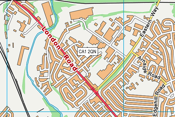 CA1 2QN map - OS VectorMap District (Ordnance Survey)