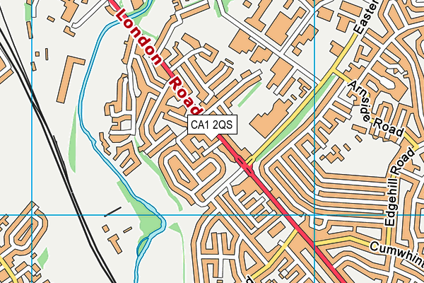 CA1 2QS map - OS VectorMap District (Ordnance Survey)