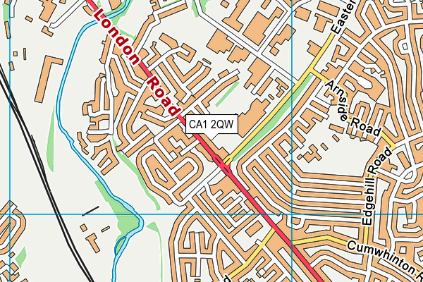CA1 2QW map - OS VectorMap District (Ordnance Survey)