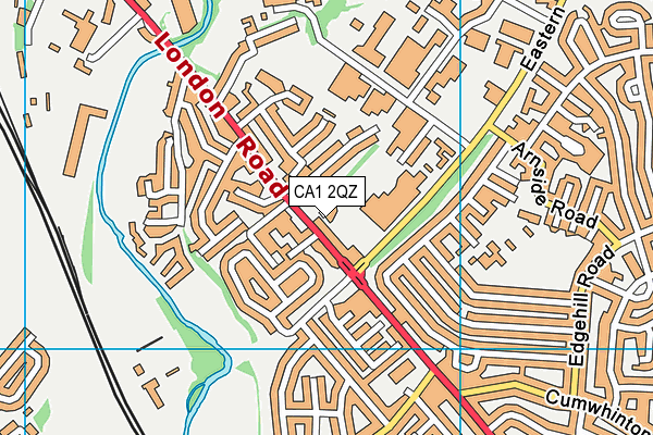 CA1 2QZ map - OS VectorMap District (Ordnance Survey)