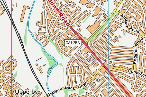 CA1 2RA map - OS VectorMap District (Ordnance Survey)