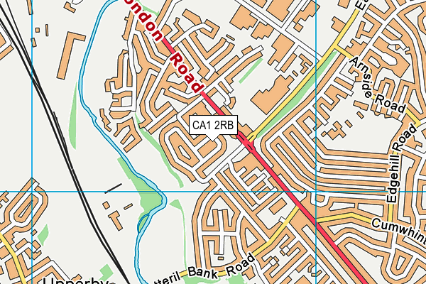 CA1 2RB map - OS VectorMap District (Ordnance Survey)