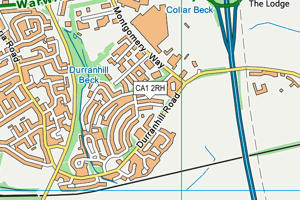 CA1 2RH map - OS VectorMap District (Ordnance Survey)