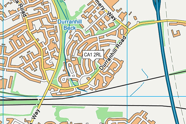 CA1 2RL map - OS VectorMap District (Ordnance Survey)