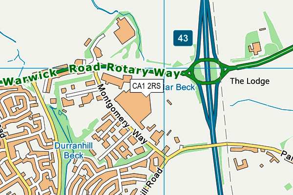 CA1 2RS map - OS VectorMap District (Ordnance Survey)