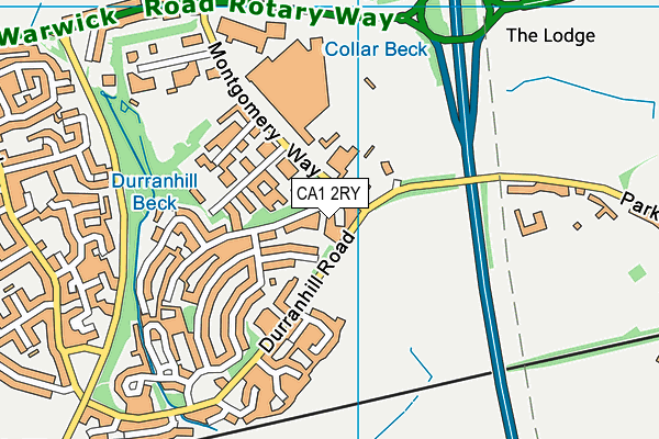 CA1 2RY map - OS VectorMap District (Ordnance Survey)