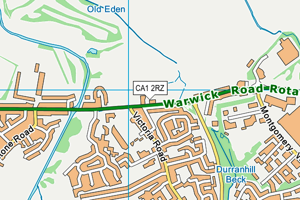 CA1 2RZ map - OS VectorMap District (Ordnance Survey)