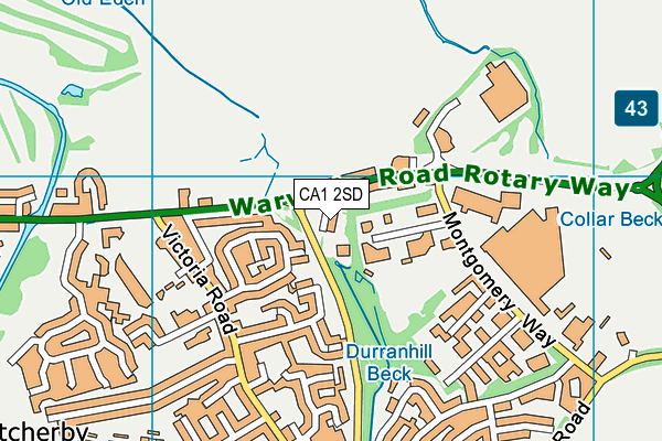 CA1 2SD map - OS VectorMap District (Ordnance Survey)