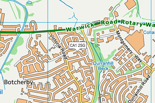 CA1 2SG map - OS VectorMap District (Ordnance Survey)