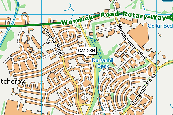 CA1 2SH map - OS VectorMap District (Ordnance Survey)