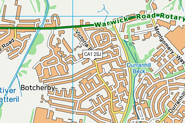 CA1 2SJ map - OS VectorMap District (Ordnance Survey)