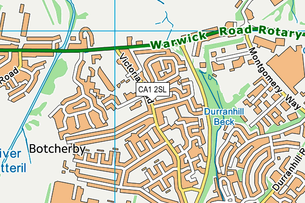 CA1 2SL map - OS VectorMap District (Ordnance Survey)