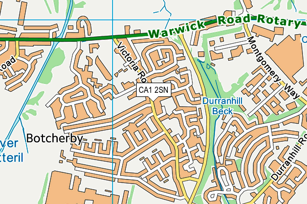 CA1 2SN map - OS VectorMap District (Ordnance Survey)