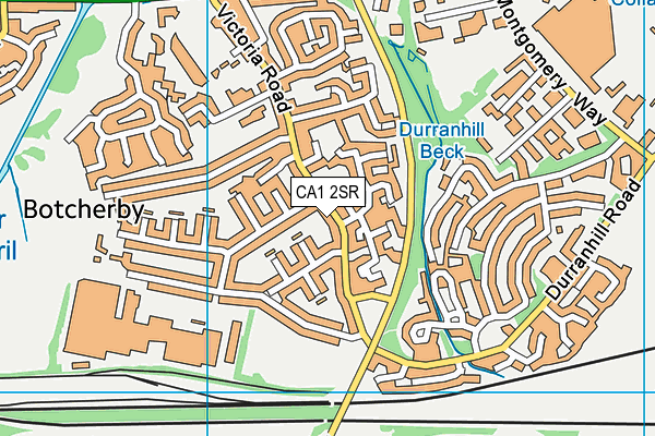 CA1 2SR map - OS VectorMap District (Ordnance Survey)