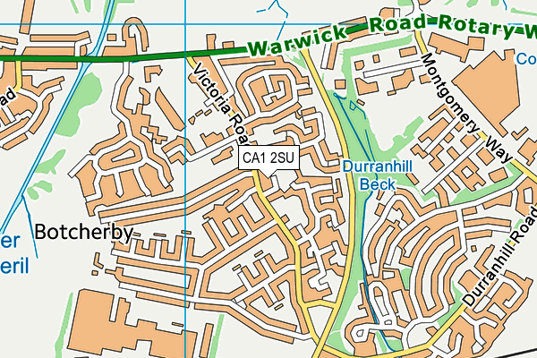 CA1 2SU map - OS VectorMap District (Ordnance Survey)