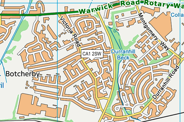 CA1 2SW map - OS VectorMap District (Ordnance Survey)