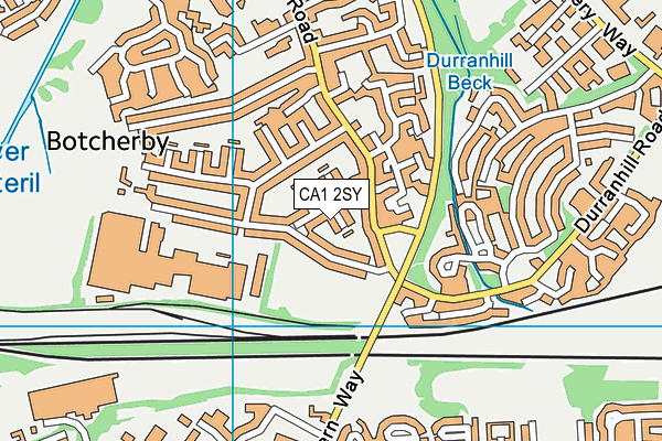 CA1 2SY map - OS VectorMap District (Ordnance Survey)