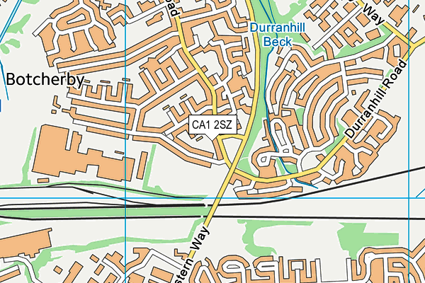 CA1 2SZ map - OS VectorMap District (Ordnance Survey)