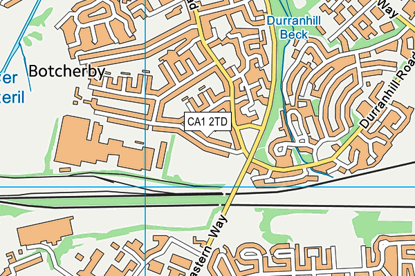 CA1 2TD map - OS VectorMap District (Ordnance Survey)