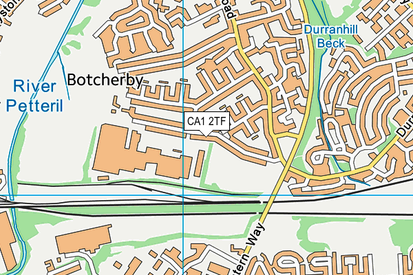 CA1 2TF map - OS VectorMap District (Ordnance Survey)