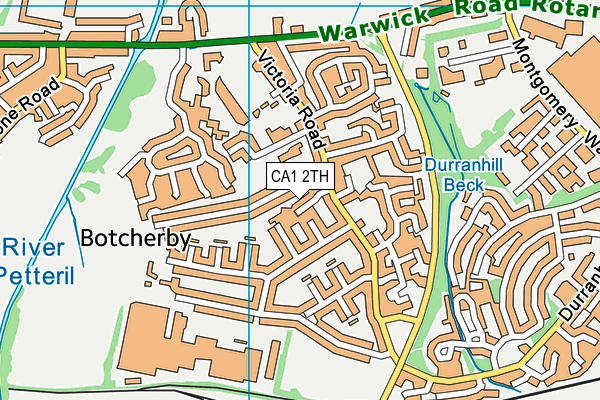 CA1 2TH map - OS VectorMap District (Ordnance Survey)