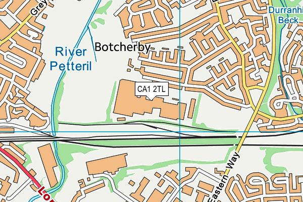 CA1 2TL map - OS VectorMap District (Ordnance Survey)