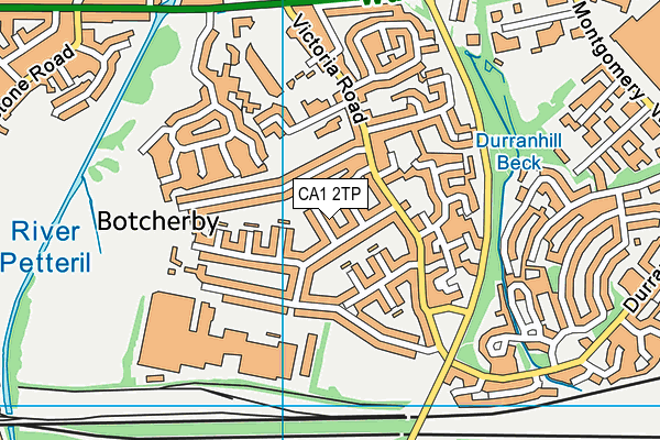 CA1 2TP map - OS VectorMap District (Ordnance Survey)