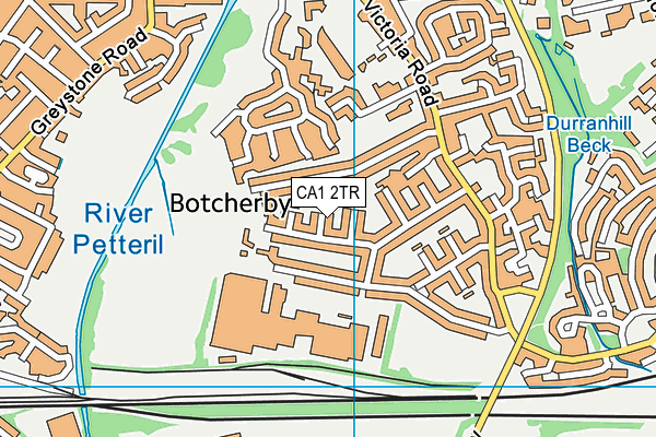 CA1 2TR map - OS VectorMap District (Ordnance Survey)