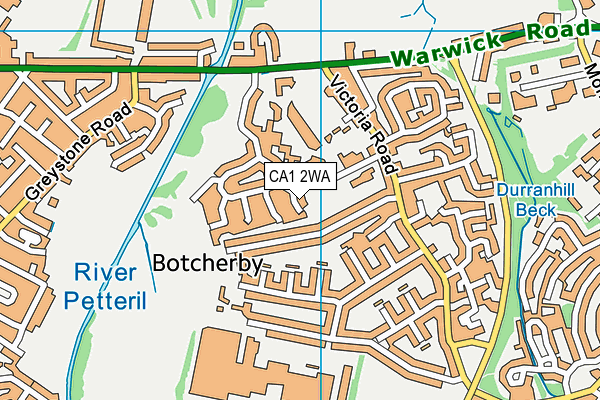 CA1 2WA map - OS VectorMap District (Ordnance Survey)