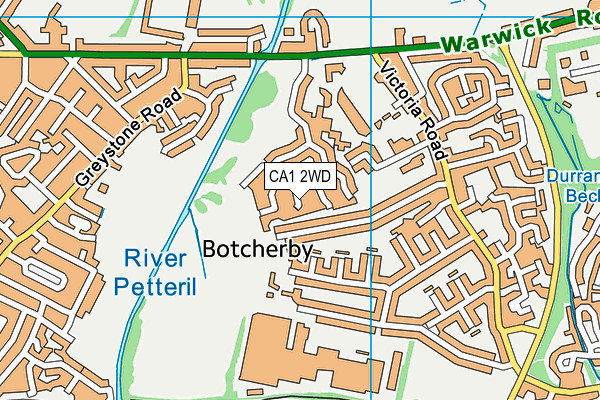 CA1 2WD map - OS VectorMap District (Ordnance Survey)