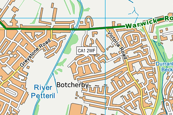 CA1 2WF map - OS VectorMap District (Ordnance Survey)