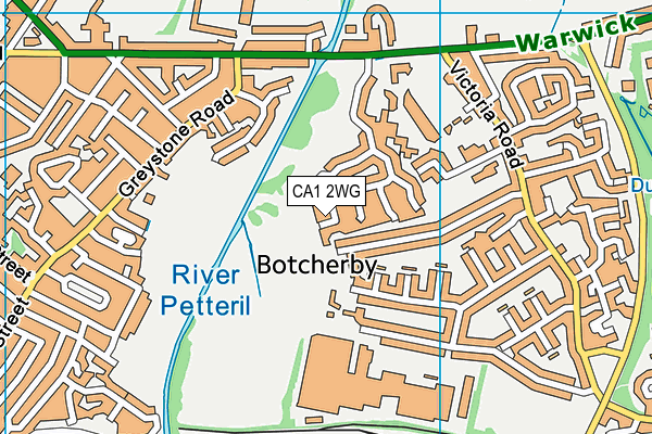 CA1 2WG map - OS VectorMap District (Ordnance Survey)