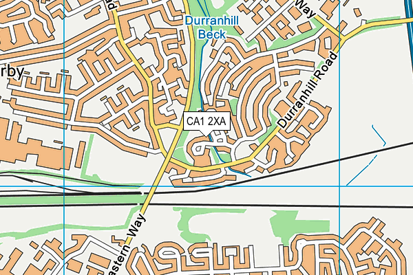 CA1 2XA map - OS VectorMap District (Ordnance Survey)