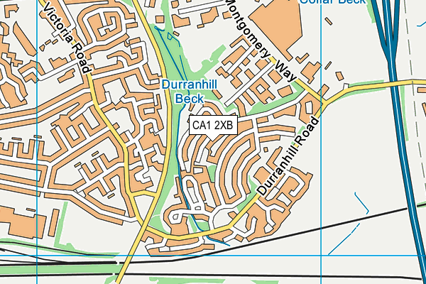 CA1 2XB map - OS VectorMap District (Ordnance Survey)