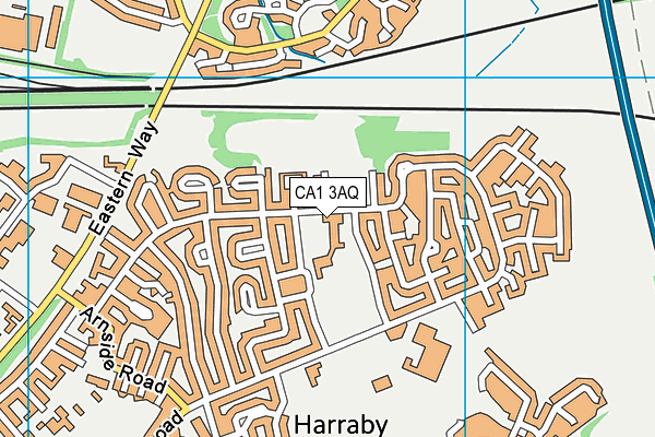 CA1 3AQ map - OS VectorMap District (Ordnance Survey)