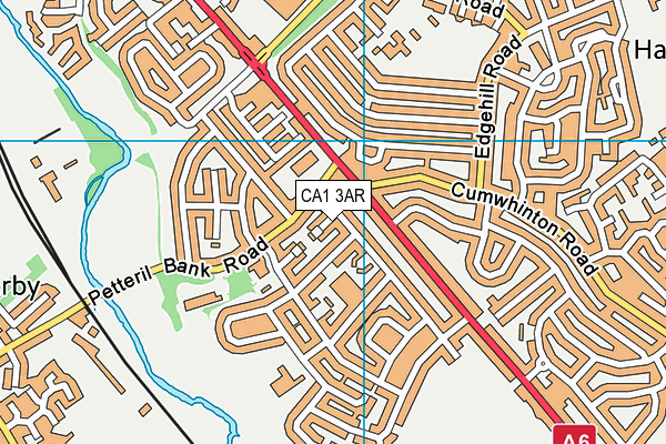 CA1 3AR map - OS VectorMap District (Ordnance Survey)