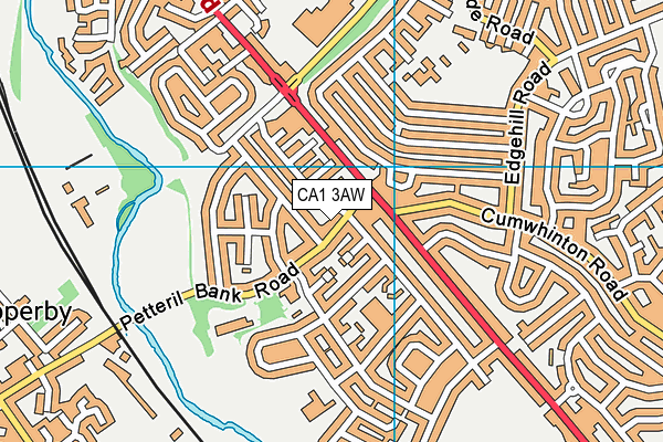 CA1 3AW map - OS VectorMap District (Ordnance Survey)
