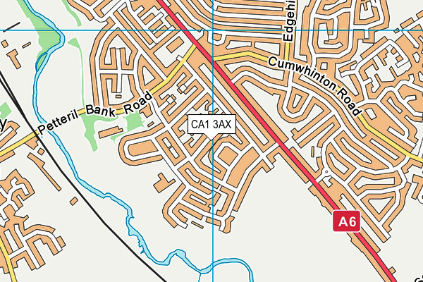 CA1 3AX map - OS VectorMap District (Ordnance Survey)