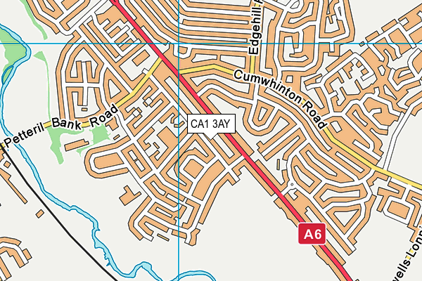 CA1 3AY map - OS VectorMap District (Ordnance Survey)