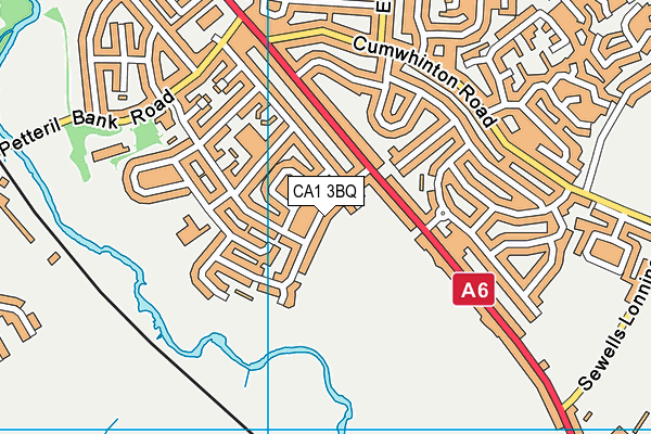 CA1 3BQ map - OS VectorMap District (Ordnance Survey)