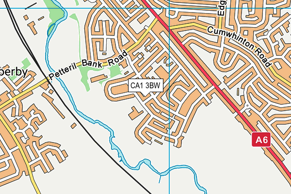 CA1 3BW map - OS VectorMap District (Ordnance Survey)