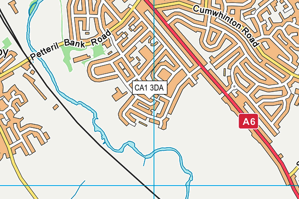 CA1 3DA map - OS VectorMap District (Ordnance Survey)