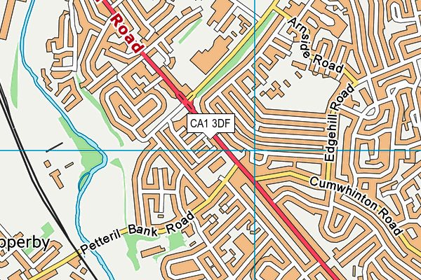 CA1 3DF map - OS VectorMap District (Ordnance Survey)