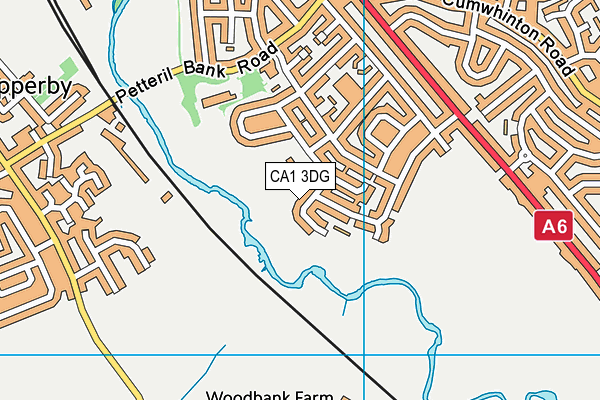 CA1 3DG map - OS VectorMap District (Ordnance Survey)