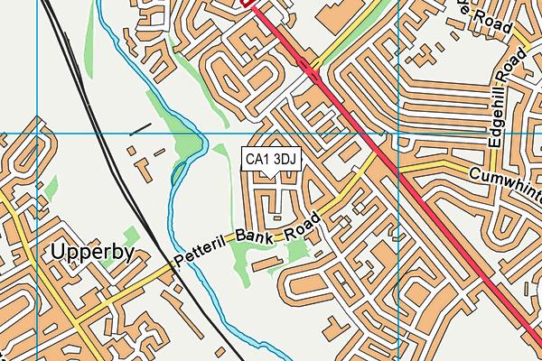 CA1 3DJ map - OS VectorMap District (Ordnance Survey)